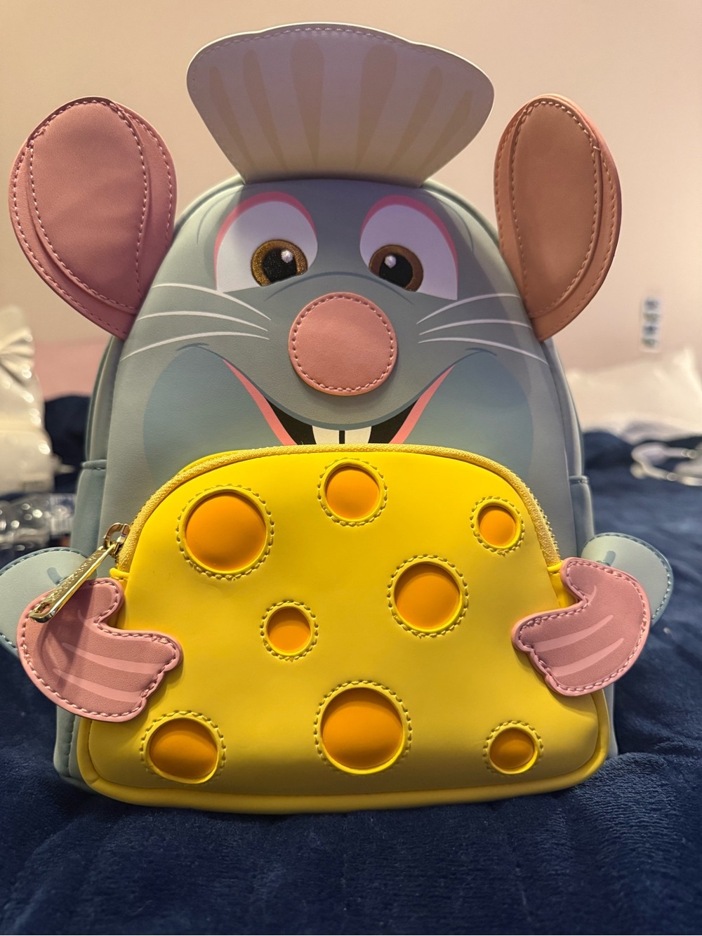 Loungefly Disney Pixar Ratatouille Remy Chef Cosplay Mini Backpack NWT